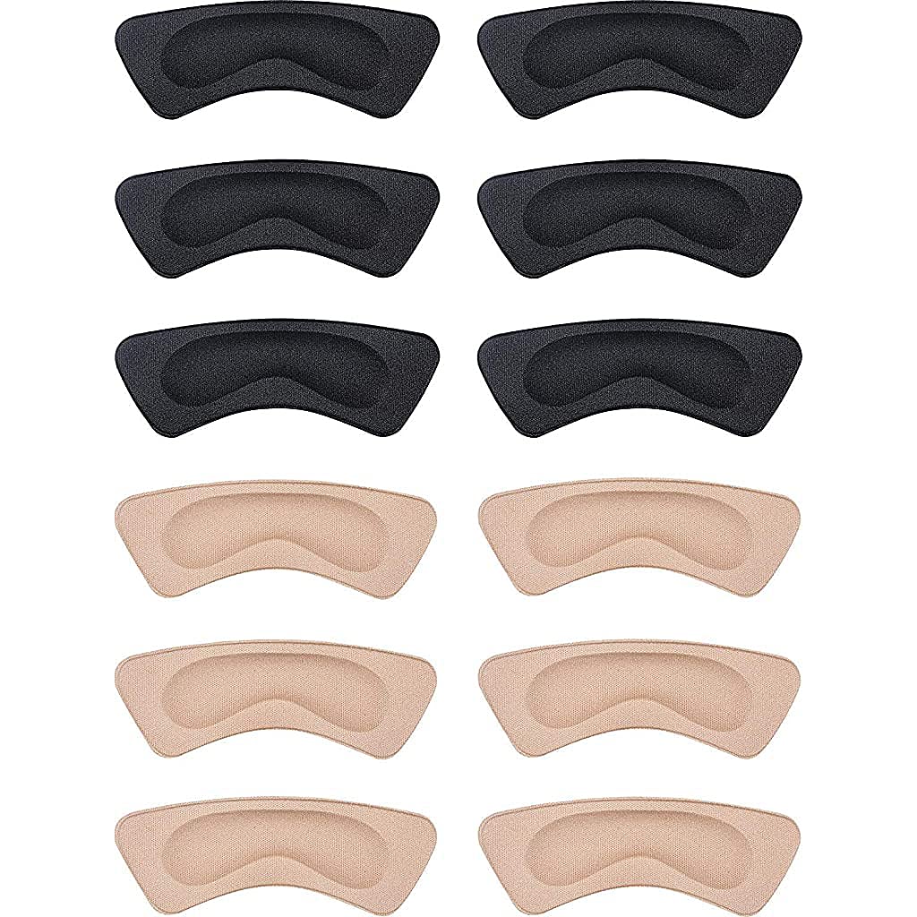 STHIRA Shoe Insole Reusable Heel Cushion Pads Soft Shoe Inserts Self-Adhesive Foot Care Protector Grips Liners Loose Shoes - for Women & Men- 6 Pairs STHIRA Shoe Insole Reusable Heel Cushion Pads Soft Shoe Inserts Self-Adhesive Foot Care Protector Grips Liners Loose Shoes - for Women & Men- 6 Pairs